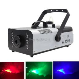 Máquina de nevoeiro com luzes LED, 3in 1, 1500W, 24x9W RGB, Vertical Stage Fogger, Controle Remoto Máquina de fumaça, DJ, Bar, Disco, DMX512, 2PCs - Image 5