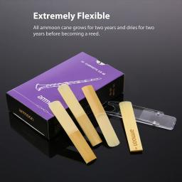 Ammoon-palhetas para clarinete bb 10 segundos, força das notas tradicionais 2.5/ 3.0, acessórios para instrumentos de sopro - Image 1
