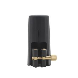 Bocal alto de couro com fivela de metal, instrumento de sopro, saxofone, clarinete, baquelite, peça de montar de couro com fivela de metal na braçadeira da tampa - Image 3