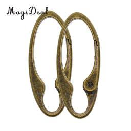Chaveiros com mola de bronze, 2 peças, prendedor de mola, liga de clipe, chaveiros para camping, invólucro, equipamento de escalada - Image 1