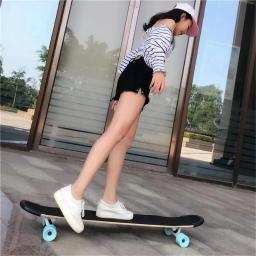 NOVO 80CM 9 Camada DIY Graffiti Long Board Road Skate Painel Quatro Rodas Scooter Maple Board - Image 5
