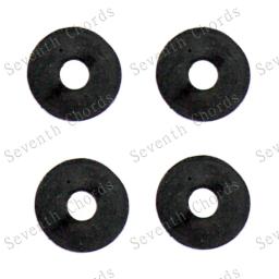 Correia de bloqueio de correia de guitarra, trava preta redonda de borracha para correia de guitarra com botão de suporte, almofadas da arruela, diâmetro-exterior da arruela: 10mm com 100 peças - Image 4