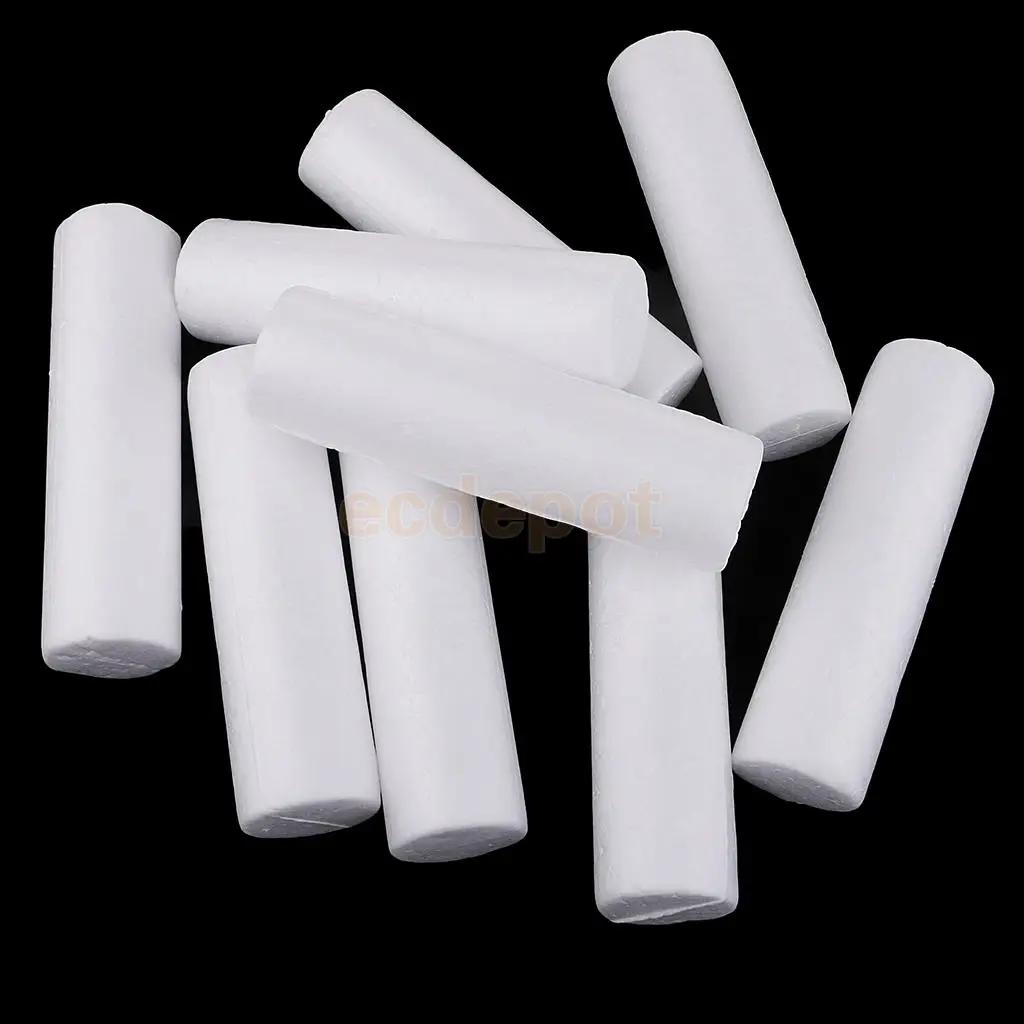 10 peças branco em branco forma de cilindro espuma de isopor material para crianças arte artesanato diy decoração de ornamento de natal - Image 1