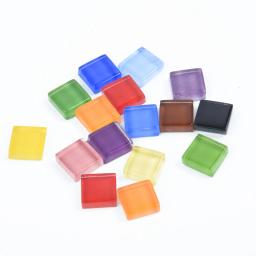 Telha quadrada de mosaico de vidro transparente para artesanato DIY, mosaico de vidro, puzzle artesanato, ferramenta de mão, multi cores, 100g - Image 6