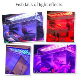 Luz de aquário LED RGB com suporte estendido, lâmpada para peixes marinhos, controle Bluetooth, iluminação, 30-50cm - Image 6