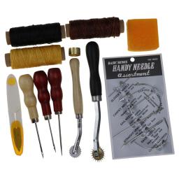 Profissional couro artesanato ferramentas kit, mão costura, costura soco, escultura trabalho, sela leathercraft acessórios - Image 5