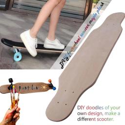 NOVO 80CM 9 Camada DIY Graffiti Long Board Road Skate Painel Quatro Rodas Scooter Maple Board - Image 3