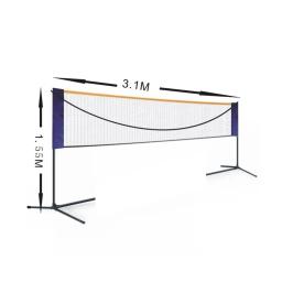 Badminton portátil e Voleibol Net, Stand com Frame, Suporte de tênis, Carry Bag - Image 6