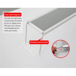 Luz de aquário LED RGB com suporte estendido, lâmpada para peixes marinhos, controle Bluetooth, iluminação, 30-50cm - Image 5