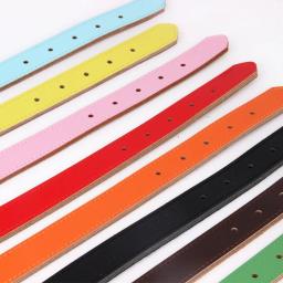 Couro Genuíno Durável Pet Dog Collar, Marrom, Preto, Vermelho, Laranja, Rosa, Verde, Azul, Cachorro, Coleira de Cão Grande, Tamanho XS, S, M, L, 1 Peça - Image 6