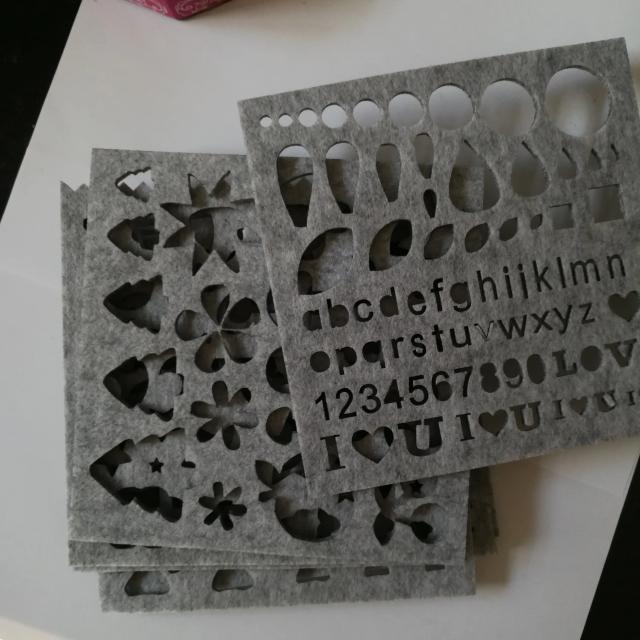 Conjunto de 7 Peças de Moldes para Aplicação em Feltro e Artesanato com Agulhas de Felting