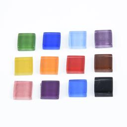 Telha quadrada de mosaico de vidro transparente para artesanato DIY, mosaico de vidro, puzzle artesanato, ferramenta de mão, multi cores, 100g - Image 4