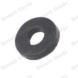 Correia de bloqueio de correia de guitarra, trava preta redonda de borracha para correia de guitarra com botão de suporte, almofadas da arruela, diâmetro-exterior da arruela: 10mm com 100 peças - Image 1