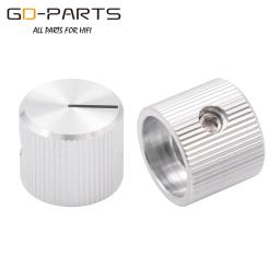 Botão potenciômetro de Volume de alumínio completo para guitarra HiFi Audio, amplificador, Pedal de Efeito AMP, Rádio DAC, sólido, 6,4mm, 1/4 ", 15x12,5mm, 1Pc - Image 3