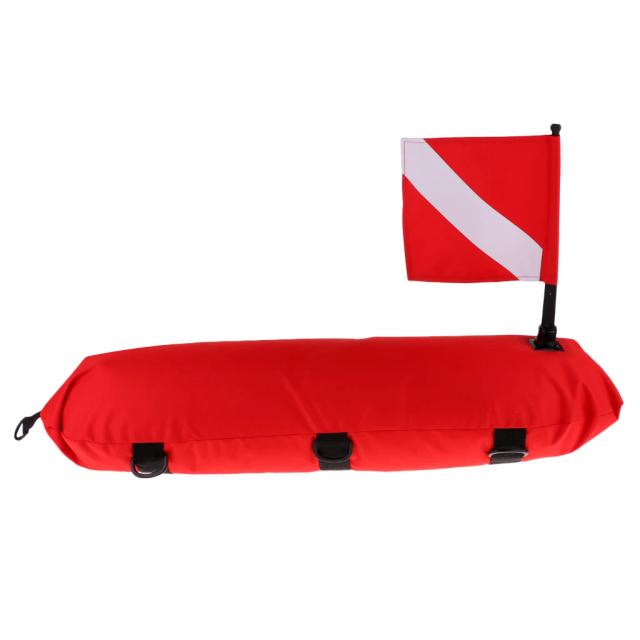 Bóia Inflável Profissional Magideal para Mergulho Autônomo com Flutuador e Bandeira de Segurança