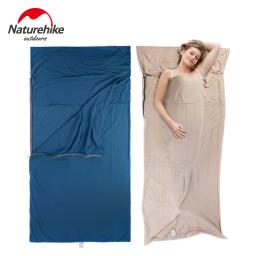 Naturehike envelope saco de dormir forro de algodão folha de acampamento ultraleve portátil caminhadas viagem ao ar livre hotel portátil sujo - Image 1