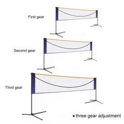 Badminton portátil e Voleibol Net, Stand com Frame, Suporte de tênis, Carry Bag - Image 2