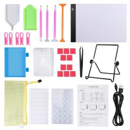 Neoteck Pad LEVOU Placa de Luz Com Suporte Titular 5D Ferramentas de Pintura Diamante Cruz Pintura Kit DIY Ofício Da Arte LEVOU Luz ferramentas de ponto - Image 6