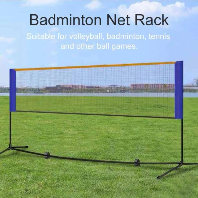 Badminton e Voleibol Portátil: Rede com Suporte, Estrutura Ajustável e Bolsa de Transporte