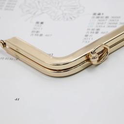 Uma peça de suporte de metal de 20cm, estrutura de bolsa, retângulo, cabide, peça de hardware diy e acessórios, alta qualidade, estrutura de bolsa com parafuso - Image 5