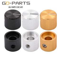 Botão potenciômetro de Volume de alumínio completo para guitarra HiFi Audio, amplificador, Pedal de Efeito AMP, Rádio DAC, sólido, 6,4mm, 1/4 ", 15x12,5mm, 1Pc - Image 1