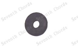 Correia de bloqueio de correia de guitarra, trava preta redonda de borracha para correia de guitarra com botão de suporte, almofadas da arruela, diâmetro-exterior da arruela: 10mm com 100 peças - Image 3