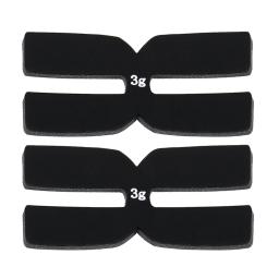 Fitas de silicone para raquete de tênis, 6 peças, 3g, para equilíbrio e peso, acessórios para raquete de tênis - Image 4