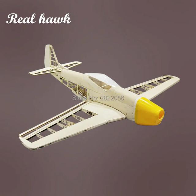 Aviões RC Laser Cut Balsa Madeira Kit P51 Quadro 1000mm