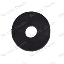 Correia de bloqueio de correia de guitarra, trava preta redonda de borracha para correia de guitarra com botão de suporte, almofadas da arruela, diâmetro-exterior da arruela: 10mm com 100 peças - Image 2