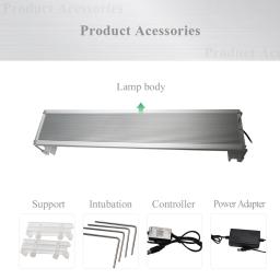 60-80 cm rgb aquário led luz marinha smd 5050 led aquário iluminação tanque de peixes lâmpada de luz para aquário led suporte de iluminação 60 cm - Image 6