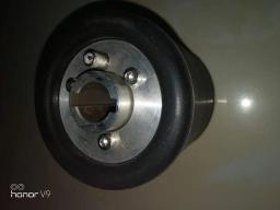 1pc 90*100*19mm Roda De Polimento De Borracha Núcleo entalhado com Mangas De Lixa Expansível para Polidor De Desenho De Arame - Image 4