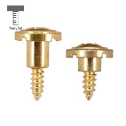 Tooytivas retentor de árvore de corda redonda de ferro, 2 peças, durável com parafusos definido para strat st partes de guitarra elétrica douradas - Image 5