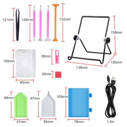 Neoteck Pad LEVOU Placa de Luz Com Suporte Titular 5D Ferramentas de Pintura Diamante Cruz Pintura Kit DIY Ofício Da Arte LEVOU Luz ferramentas de ponto - Image 2