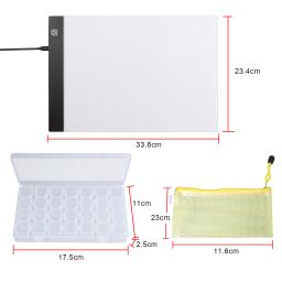 Neoteck Pad LEVOU Placa de Luz Com Suporte Titular 5D Ferramentas de Pintura Diamante Cruz Pintura Kit DIY Ofício Da Arte LEVOU Luz ferramentas de ponto - Image 3