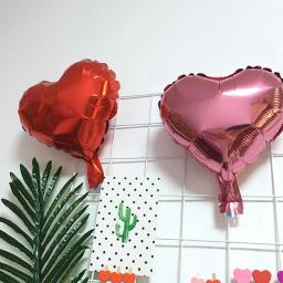 Balões infláveis de alumínio de 10 polegadas, balões de coração, amor, estrela, casamento, de aniversário, decoração de festa, suprimentos, 10 peças - Image 2