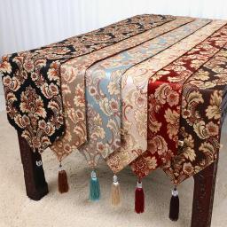 Toalha de mesa moderna para alongar flores, capa simples em relevo, jacquard, estilo europeu, tecido de alta qualidade, toalha de mesa de café - Image 1