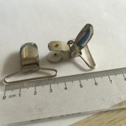 Prendedor de chupeta de bebê, prendedor de chupeta de metal com tom de prata de 3.5cm/35mm, suporte de pacote de metal com 30 tamanhos - Image 4