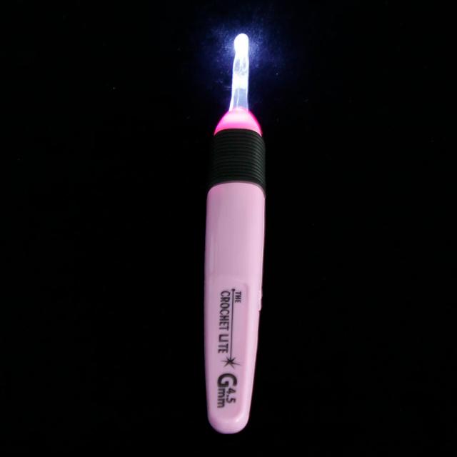 Agulhas de Costura com Luz LED e Ganchos de Crochê de 2.5mm a 6.5mm - Ferramentas Essenciais para Tecer e Costurar