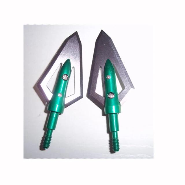 6 pçs/lote ao ar livre militar 65mm 2 lâminas de tiro com arco fixo flecha aço inoxidável broadhead para caça tiro esporte