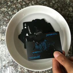 Conjunto de cartas de plástico e pvc, conjunto de 55 peças, cor preta e pura, para pôquer, truques clássicos de mágica, acessórios de ferramenta - Image 3