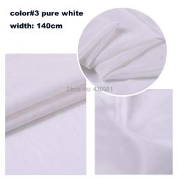 Super negócio! Tecido de seda/algodão material de seda branca pura para forro de vestido tecido de algodão de seda leve e macio forros de seda - Image 5
