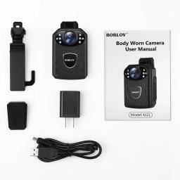 Boblov kj21 corpo usado mini câmera polícia hd 1296p dvr gravador de vídeo câmera de segurança 170 graus ir visão noturna mini filmadoras - Image 6