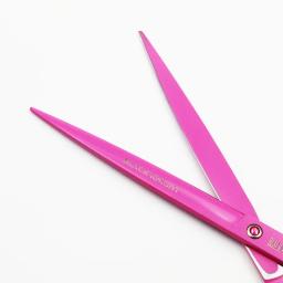 9 Polegada pet tesoura profissional cães gatos animais de estimação grooming tesouras do cabelo salão barbeiro tesouras de corte reto - Image 4