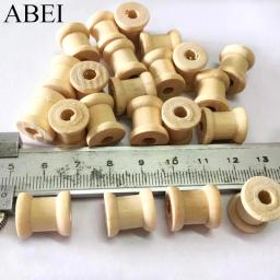 Mini Carretel De Madeira Para Fio, Ferramentas De Costura, Fio De Rosca, Mini, Pequeno, Bobina, DIY, Acessórios De Costura, 10 PCs, 20 PCs, 50PCs, 14*13mm - Image 4