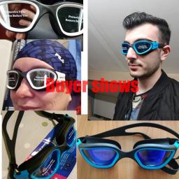 Óculos de natação para adultos, profissional, anti-embaçante, uv, transparente, impermeável, ajustável, de silicone, para piscina, para homens e mulheres - Image 2