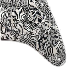 Peças de guitarra personalizadas Pleroo, Pickguard Scratch Plate, Standard St Deluxe Humbucker Hs, US 72 '11 Screw Hole - Image 5