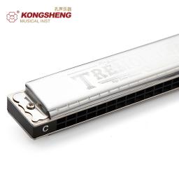 Kongsheng orgão harmônico de 24 buracos, para iniciantes arp chave c/# c/d/# d/e/f/# f/g/# g/a/# a/b com caixa de prata harp - Image 6