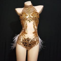 Pedras de ouro piscante transparentes, roupa para show de dança, festa de aniversário, comemoração, roupas - Image 2
