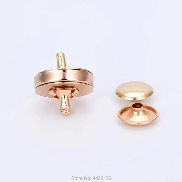 Conjuntos de Botões de Pressão Magnéticos Dupla Face - 10 Peças para Bolsas, Acessórios DIY e Roupas - 14mm e 18mm em Quatro Cores