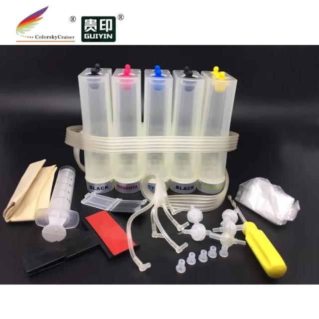 Kit Universal de Sistema de Tinta Contínua CISS com Acessórios em 5 Cores e Frete Econômico